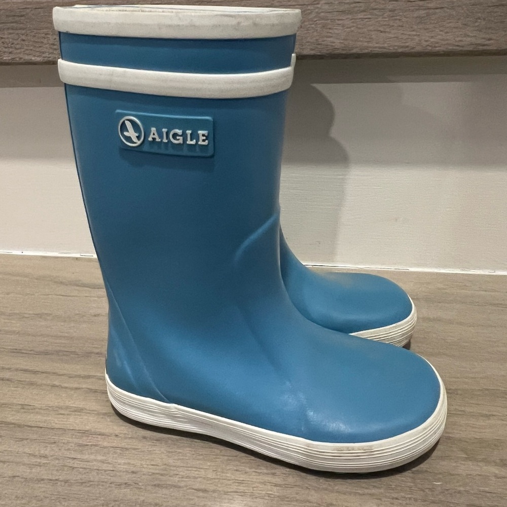 Aigle Kids Blue Rain Boots